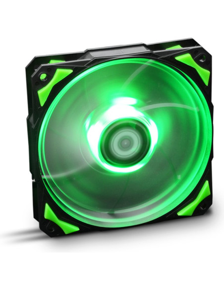 Refrigeracion NOX PT91356048 - NOX Hummer H-Fan LED Carcasa del ordenador Ventilador 12 cm Negro, Verde, Blanco
