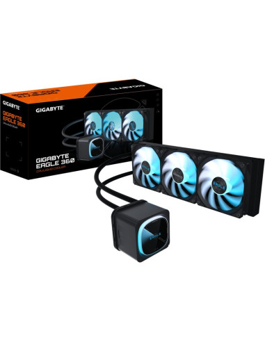 Refrigeracion GIGABYTE RL10154012 - GIGABYTE EAGLE 360 Refrigeracion Liquida para CPU - 3x120mm Ventiladores ARGB, pantalla LCD