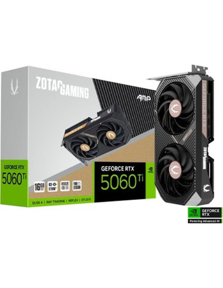 Tarjeta grafica ZOTAC TG11380372 - Zotac GAMING GeForce RTX 5060 Ti AMP NVIDIA 16 GB GDDR7