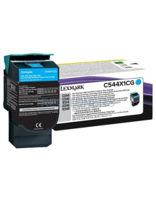 Toner 0C544X1CG LEXMARK - LEXMARK TONER LASER CIAN EXTRA ALTO RENDIMIENTO RETORNABLE 4K