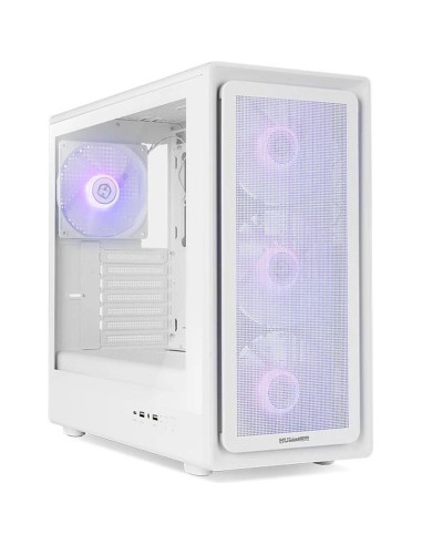 Caja NOX NXHUMMERAEROWH - NOX Semitorre Hummer AERO ARGB Blanc x4 Vent. 140m
