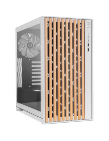 Caja NOX NXHUMMERELEMENT - Nox Semitorre HUMMER ELEMENT madera blanco Type-C