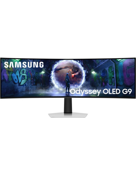 Monitor SAMSUNG MN5565451 - Samsung G93SD pantalla para PC 124,5 cm (49") 5120 x 1440 Pixeles Dual QHD OLED Plata