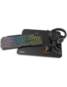 Periferico KROM NXKROMKENTASP - KROM KENTA PC Combo Gaming 4 en 1 RGB Negro