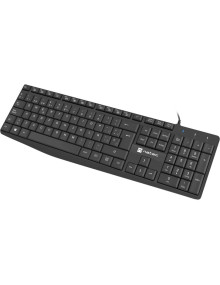 Periferico NATEC PE10415062 - NATEC NKL-1948 teclado Universal USB QWERTY Español Negro