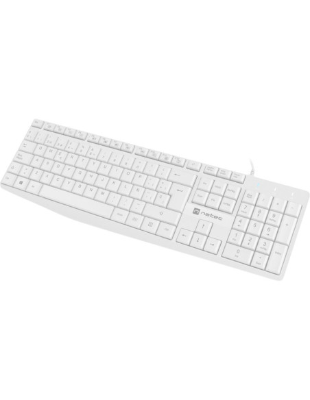 Periferico NATEC PE10415063 - NATEC NKL-1949 teclado Universal USB QWERTY Español Blanco
