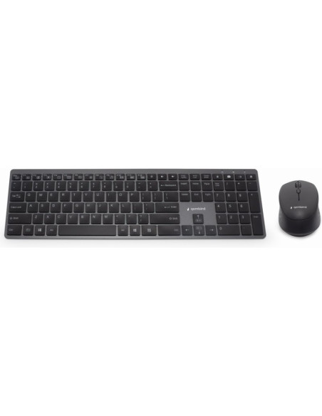 Periferico GEMBIRD PE1032069 - Gembird KBS-ECLIPSE-M500-PT teclado Raton incluido Universal RF inalambrico QWERTY Portugues Gris
