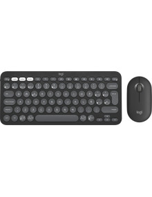 Periferico LOGITECH PE3034087 - Logitech 920-012227 teclado Raton incluido Universal RF Wireless + Bluetooth QWERTY Grafito
