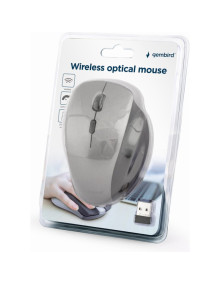 Periferico GEMBIRD PE2132199 - Gembird MUSW-6B-02-BG raton Oficina mano derecha RF inalambrico Optico 1600 DPI