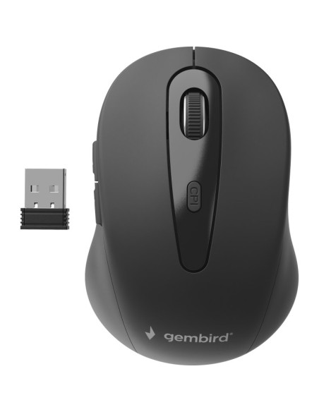 Periferico GEMBIRD PE2132232 - Gembird MUSW-6B-01 raton Oficina mano derecha RF inalambrico Optico 1600 DPI