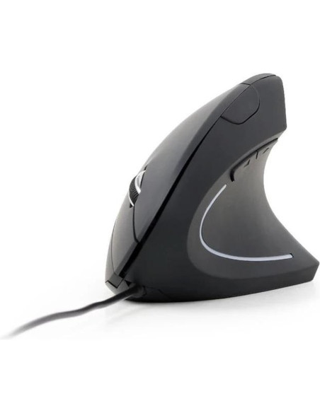 Periferico GEMBIRD MUS-ERGO-01 - GEMBIRD Raton optico USB erg 6 botones cable Negro