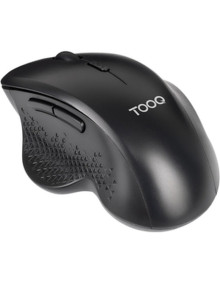 Periferico TOOQ PE306321 - TooQ Raton Inalambrico Ergonomico 1600 DPI, 6 botones, Negro