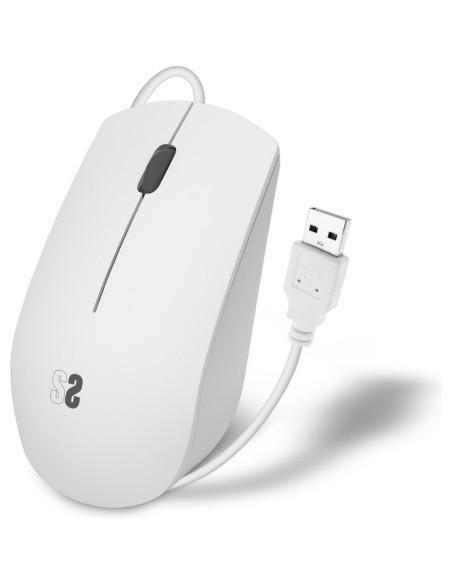 Periferico SUBBLIM PE20505095 - SUBBLIM Raton Business Silencioso con cable USB 1200 DPI Blanco