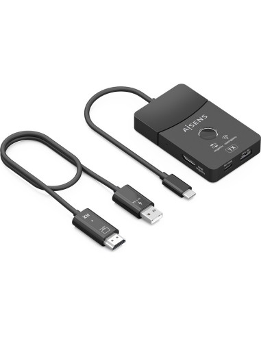 Accesorio AISENS LB13504720 - AISENS Docking USB-C a HDMI 1080P@60Hz (Inalambrico) 30M, 1xHDMI 4K60HZ (Cable) 2xUSB-C Negro