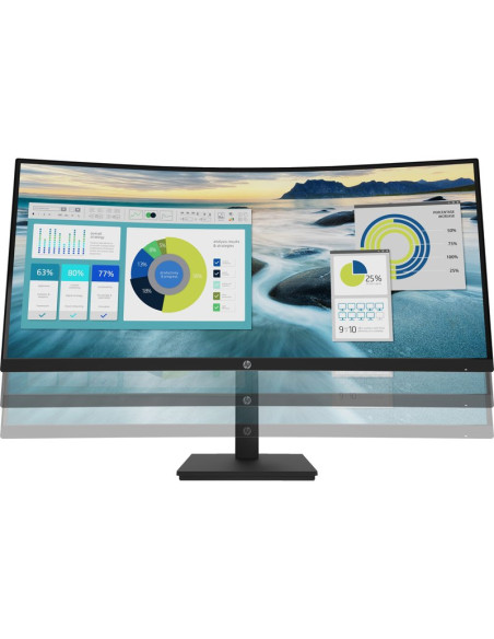 Monitor HP 60932 - HP Monitor P34hc G4 / 34" / WQHD / HDMI-DisplayPort-USB(A)-USB(B)-USB(C) / Regulable Altura / Curvo