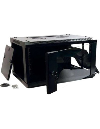 Red PEPEGREEN 71656 - PEPEGREEN ARMARIO RACK 19" 22U 60X100 PUERTA DELANTERA CRISTAL Y PUERTA TRASERA METALICA CON INCLUIDOS