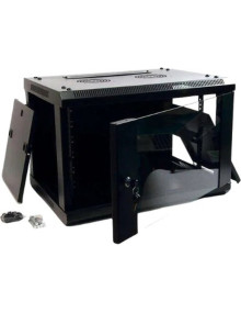 Red PEPEGREEN 71694 - PEPEGREEN ARMARIO RACK 19" 47U 80X120 CON DOBLE PUERTA METALICA PERFORADA DELANTERA Y TRASERA INCLUIDOS