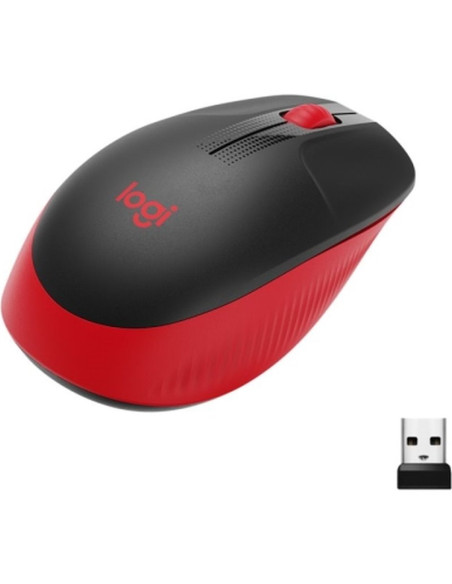 Periferico LOGITECH 910-005908 - Logitech - Raton optico M190 - Inalambrico - Rojo