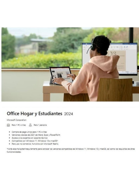 Software MICROSOFT 63088 - MICROSOFT OFFICE HOME 2024 TODOS LOS IDIOMAS FISICA BOX