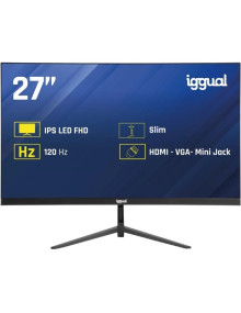 Monitor IGGUAL IGG319406 - iggual Monitor 27" IPS 1ms FHD 120Hz VGA HDMI Slim