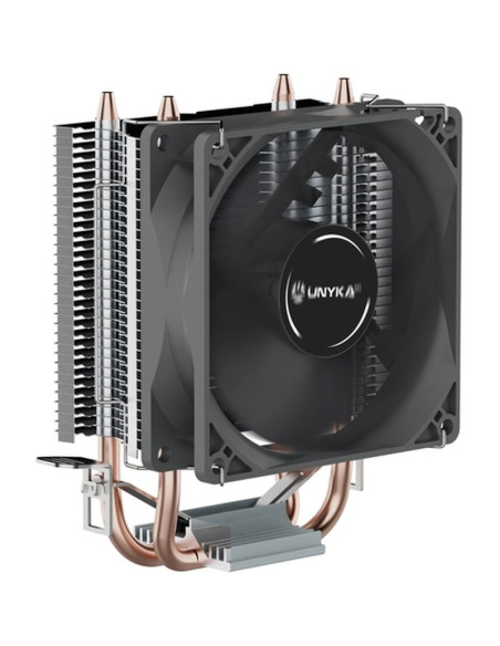 Refrigeracion UNYKACH UK322001 - Unyka Unycool H20 Negro - Ventilador para CPU - Valido para 1200/1700 - AMD AM5/AM4 - 22dBA