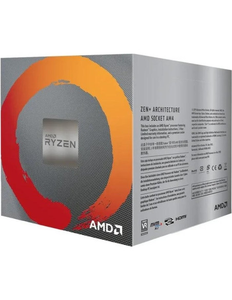 Refrigeracion AMD YD3400C5FHSBX - AMD RYZEN 5 3400G 3.7GHz 6MB 4 CORE AM4 BOX+Disipa