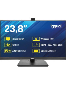 Monitor IGGUAL IGG320020 - iggual Monitor 24" 120Hz 1ms HDMI VGA MM AA webcam