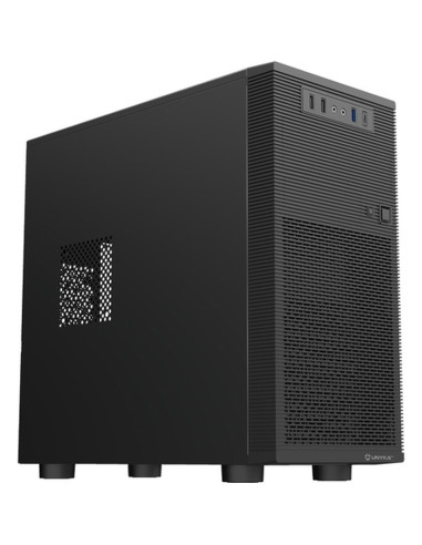 Caja UNYKACH UK52015 - UnykaCH Aero C15 - Caja microATX - 1 x USB 3.0 - 2 x USB 2.0 - 1 x USB-C 3.0 - HD Audio - Fuente Negra