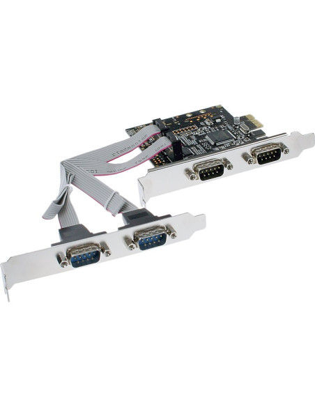 Accesorio INLINE 76623C - Tarjeta pcie pci-express inline 4 puertos serie 9 pines