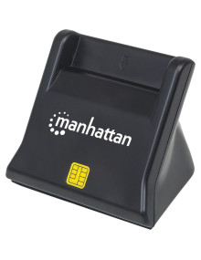 Accesorio MANHATTAN MANHA-102025 - Lector de tarjetas externo manhattan 102025 inteligente negro usb 2.0
