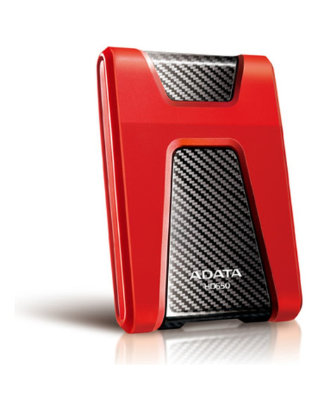 Disco ADATA AHD650-1TU31-CRD - Adata dashdrive durable hd650 disco duro externo 1000 gb rojo