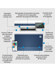4RA84FB19 HP Inc LaserJet Pro 4302fdn Multifuncion laser color