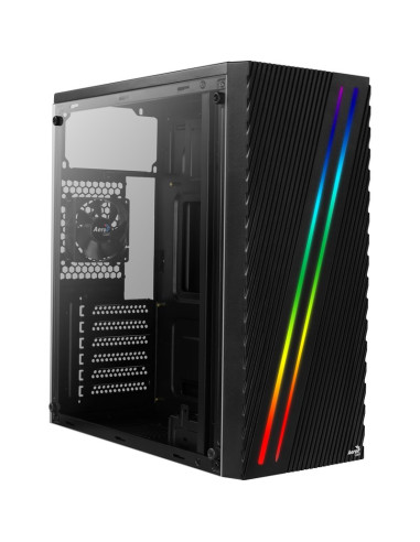 Refrigeracion AEROCOOL AEROPGSSTREAK-A-BKRG - Caja pc aerocool streak negra 1* usb 3.0 2* usb 2.0 led rgb panel en liquid