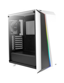 Caja AEROCOOL CYLONPROWG - Caja pc aerocool cylon pro blanco atx rgb 13 cristal tem.
