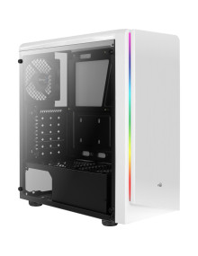 Caja AEROCOOL RIFTW - Caja pc aerocool rift white iluminacion rgb usb 3.0 card reader diseño de doble camara ventana alime