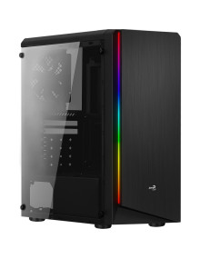 Caja AEROCOOL RIFT - Caja pc aerocool semitorre rift iluminacion rgb usb 3.0 card reader diseño de doble camara ventana a
