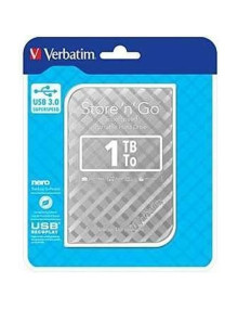Disco VERBATIM 27192 - VERBATIM DISCO DURO PORTATIL STORE 'N' GO 1TB HDD 2.5" USB 3.0 PLATA