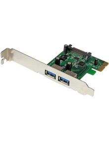Accesorio STARTECH PEXUSB3S24 - Startech tarjeta pci express 2 puertos usb 3.0 superspeed uasp alimentacion sata interno