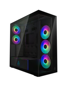 Caja INTER TECH 88881247 - Caja pc inter-tech s-703 negro mini-atx,uatx,
