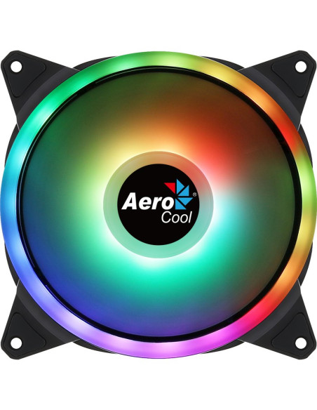 Refrigeracion AEROCOOL DUO14 - Ventilador auxiliar duo 14 rgb aerocool 140mm/ argb/ aspas curvas