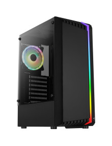 Caja AEROCOOL ACCM-PV34113.11 - Caja pc aerocool bionic g-v2 tg gaming negro, vidrio templado