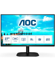 Monitor aoc 27b2qam led display 68,6 cm (27") 1920 x 1080 pixeles full hd negro