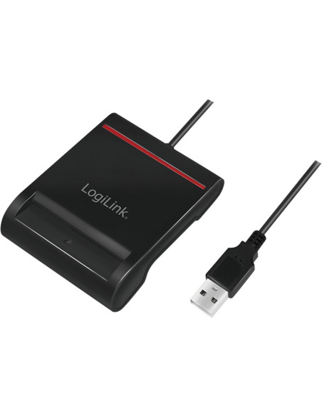Accesorio LOGILINK CR0047 - Lector de tarjetas externo logilink dni criptograficas/negro cr0047