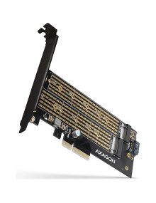 Accesorio AXAGON PCEM2-D - Axagon pcem2-d tarjeta pcie x4 - m.2 nvme m-key + sata b-key sata interno