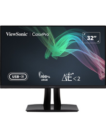 Monitor VIEWSONIC VP3256-4K - Monitor viewsonic led - 4k - 32inch - 350 nits - resp 5ms - 100% pantone srgb - usb-c 60w speakers