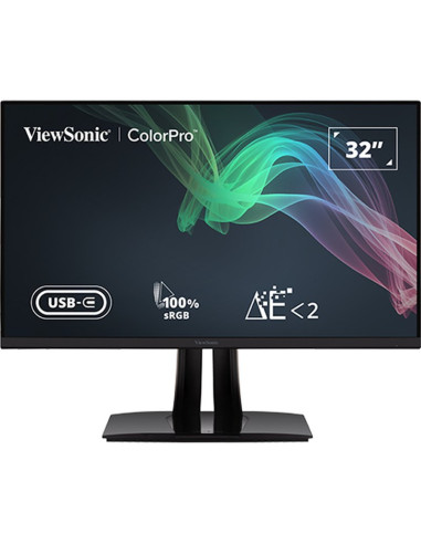 Monitor VIEWSONIC VP3256-4K - Monitor viewsonic led - 4k - 32inch - 350 nits - resp 5ms - 100% pantone srgb - usb-c 60w speakers