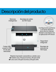 8J9K4FB19 HP Inc LaserJet M234d Multifuncion Laser B/N