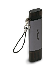 Accesorio LINDY LINDY-43335 - Lector de tarjetas lindy usb 3.2, tipo c y a, sd/micro sd