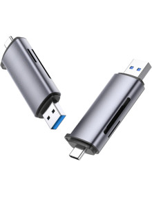 Accesorio UGREEN UGREE-50706 - Ugreen 50706 lector de tarjeta usb/micro-usb plata