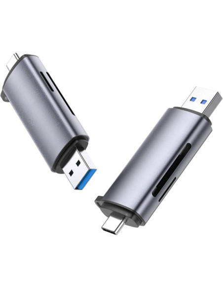 Accesorio UGREEN UGREE-50706 - Ugreen 50706 lector de tarjeta usb/micro-usb plata